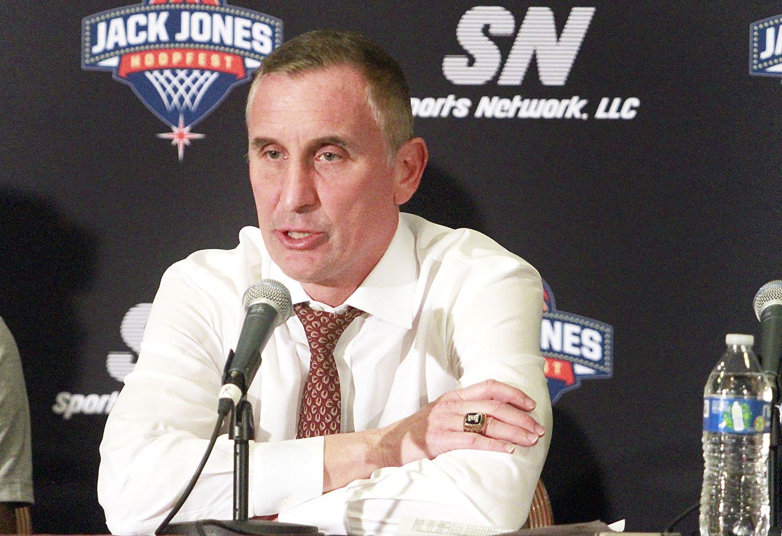 Post-game press conference at the Jack Jones Classic